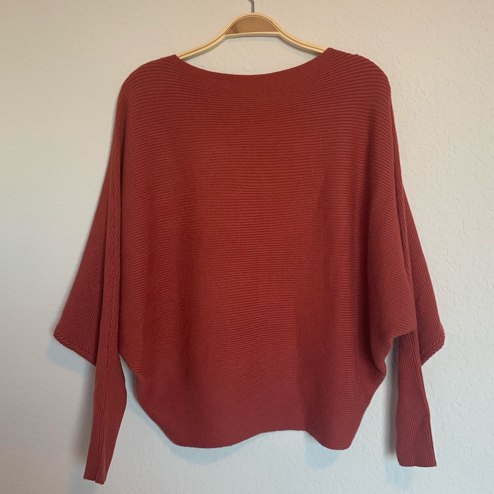 Philosophy Ribbed Sweater Burnt Orange